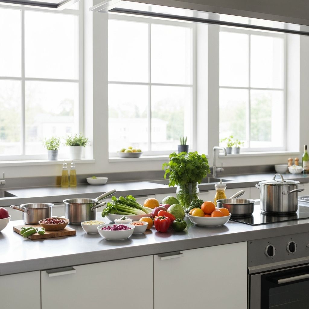 Tiszta konyhai környezet